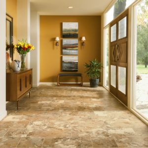 Armstrong Flooring Athenian Travertine Engineered Tile  Honey Onyx