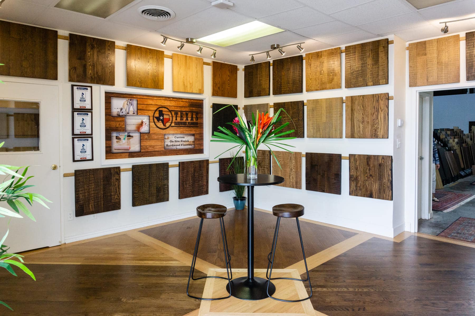 Texas Hardwood Flooring's Showroom