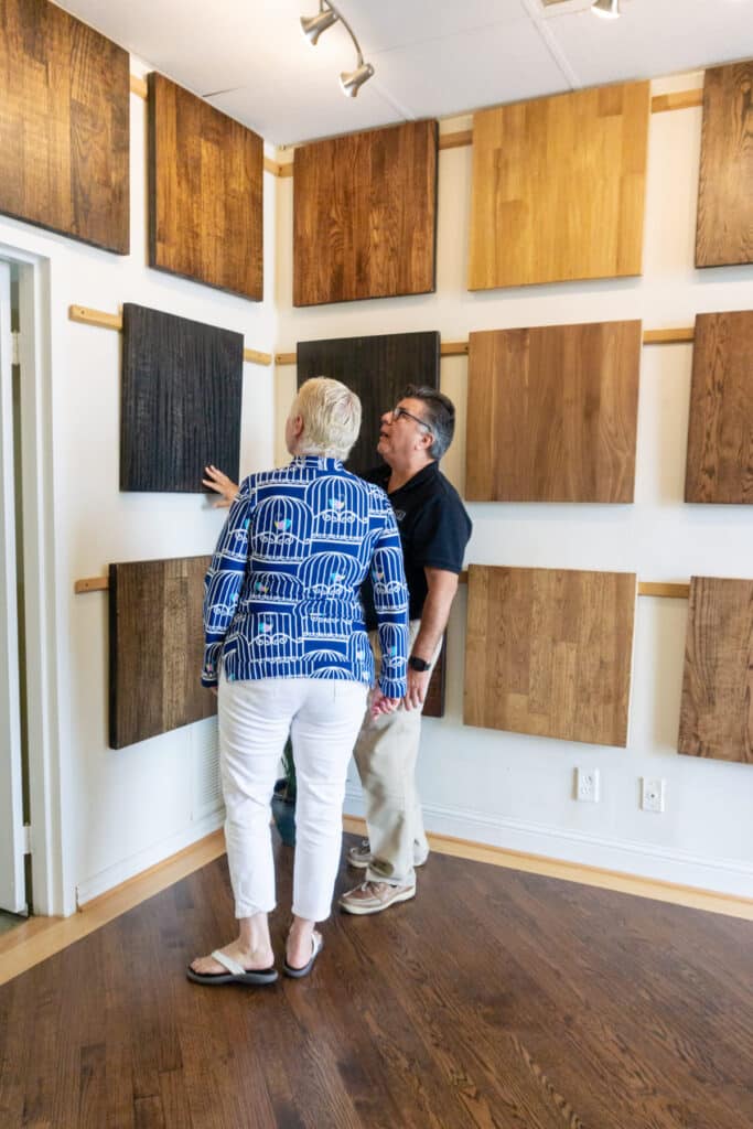 Demonstration in the THF showroom