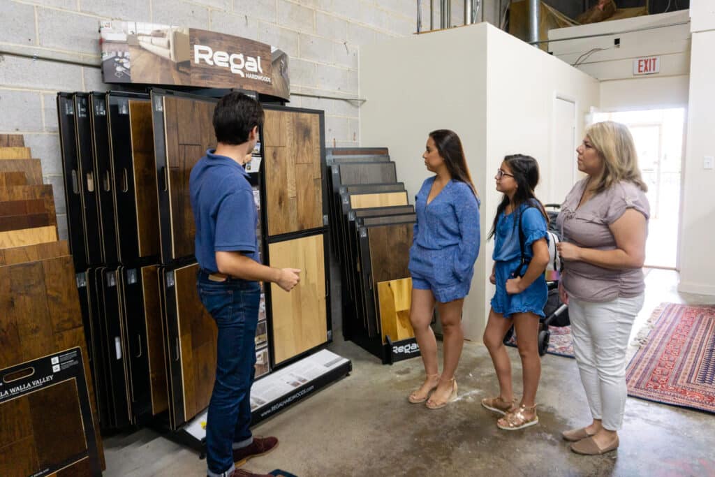 Guests in the THF SHowroom