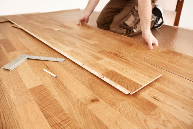 Hardwood floor installation