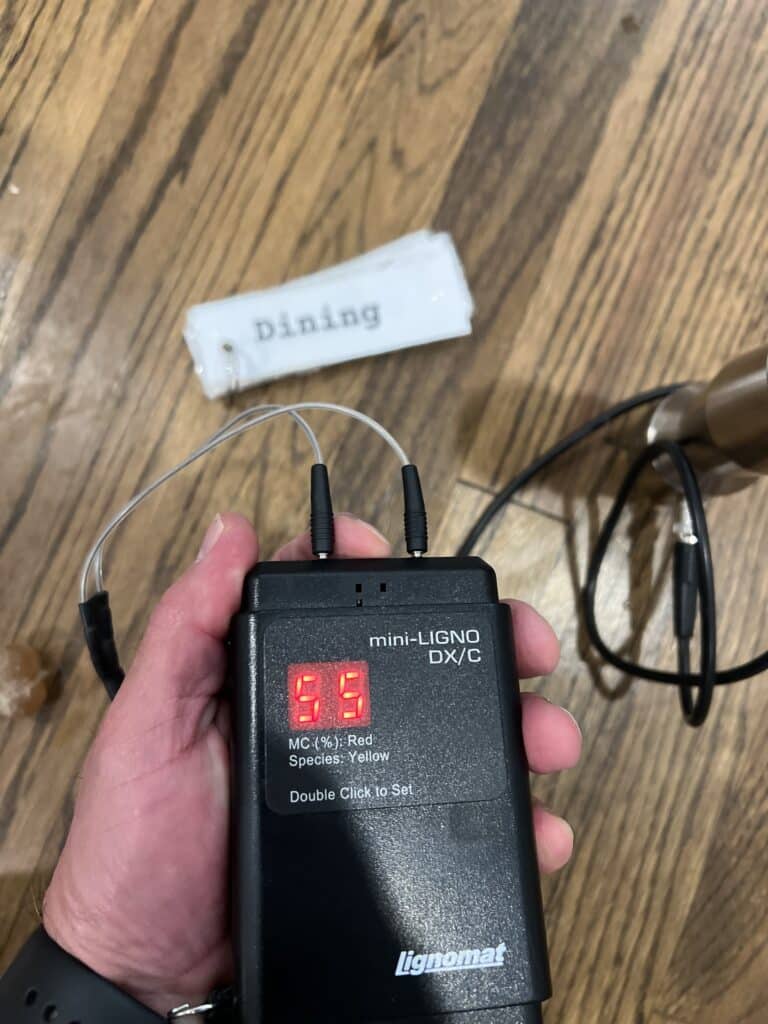 Hardwood floor repair: water damage