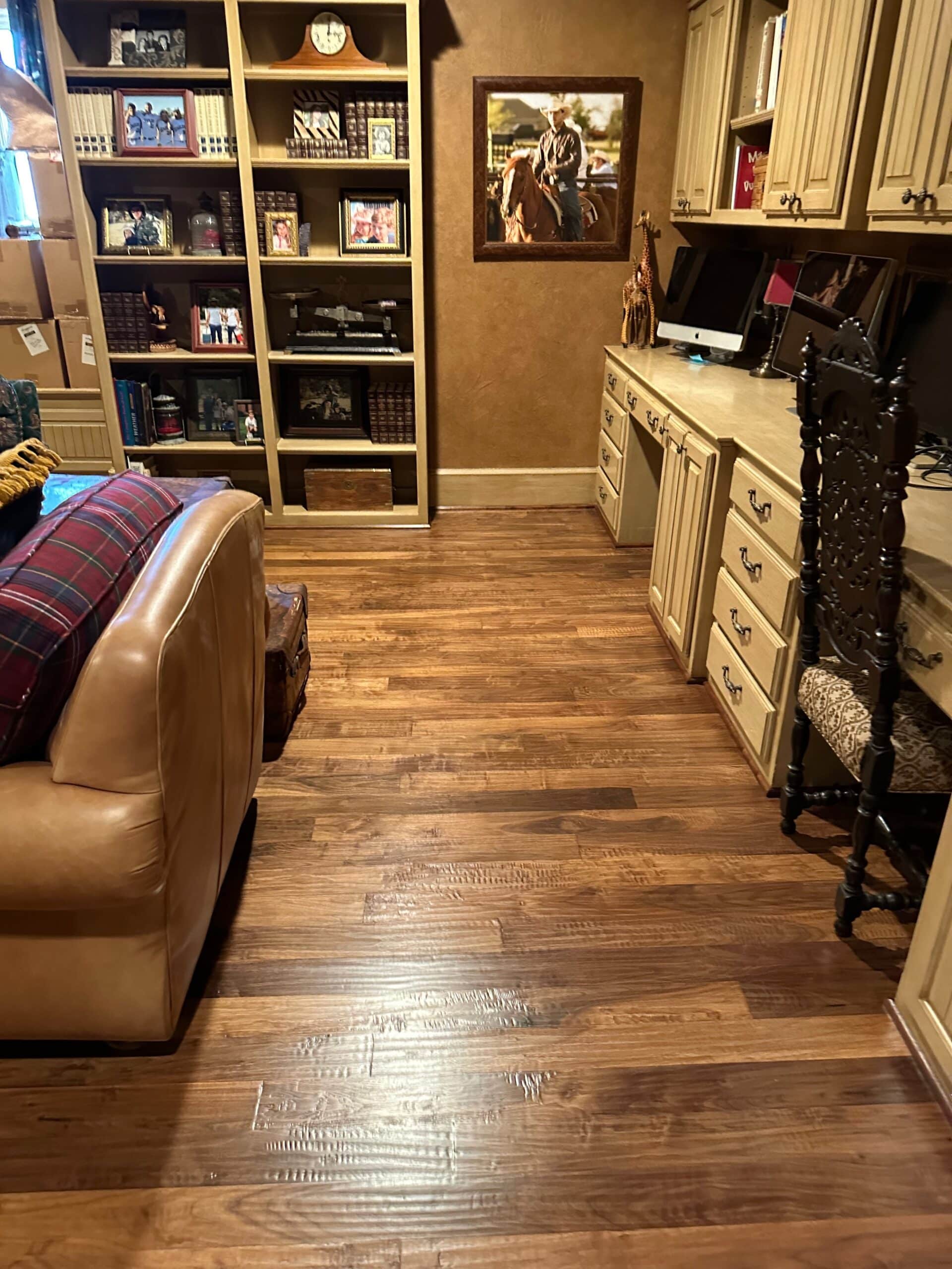Hardwood flooring installation - distressed/character finish